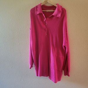 Free People pink sweater